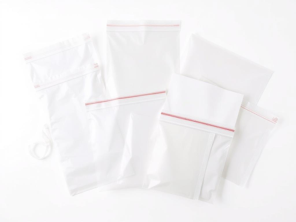 Wholesale poly bags and plastic packaging bags in various sizes