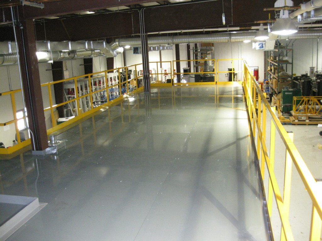 ResinDek composite flooring for mezzanine heavy loads