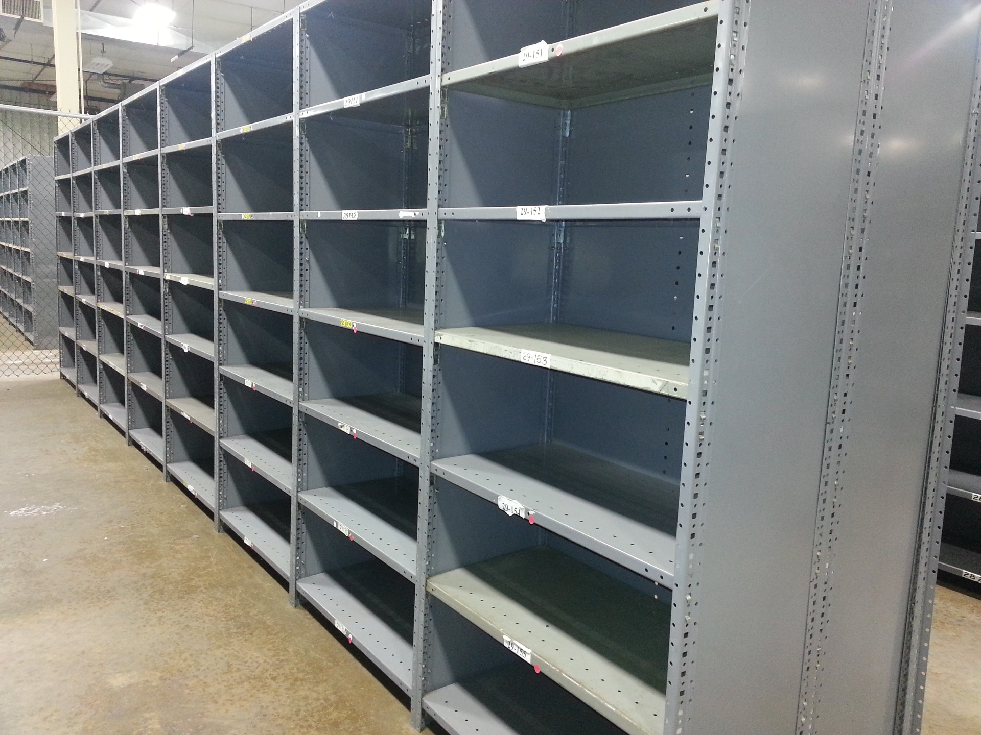 Industrial shelving systems